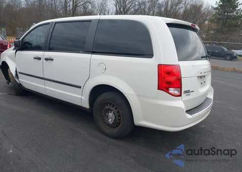 2013 Dodge Grand Caravan American Value Pkg из США, поврежденный, VIN 2C4RDGBGXDR533449